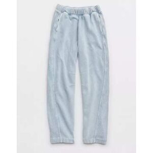 Aerie Oh Snap! Barrel Sweatpants Cloud Wash Color Size XS Short New With Tags